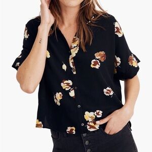 Madewell Floral Button-Up Women's Top